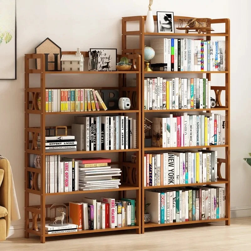 For Simple Bookshelf Shelf Floor-to-ceiling Home Student Bookshelf Children's Bookcase Solid Wood