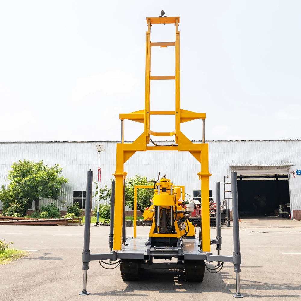 hydraulic crawler portable diesel powerful water well drilling rig machine for sale