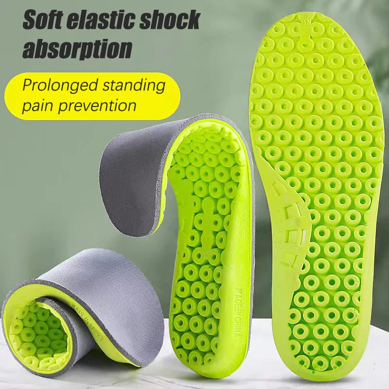 Sport Insoles Men Women Memory Foam Running Support Insert Mesh Breathable Shock Absorption Insole Shoes Pads Orthotic Cushion