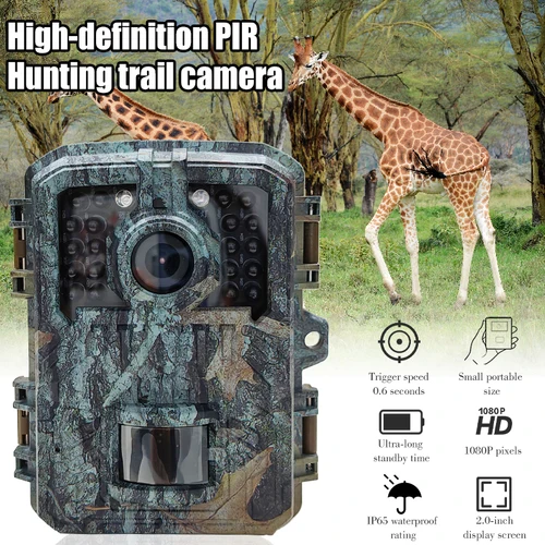 Imagen 2 del producto Mini cámara de caza de rastreo, cámara de cazador salvaje MiniDL003, 16MP, 1080P, cámaras de animales salvajes, visión nocturna, trampas fotográficas, vigilancia