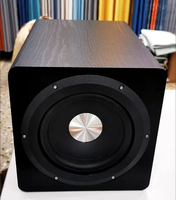 Ibass Wooden 6.5 Inch Professional 100W High Performance Pure Bass Active Subwoofer Bookshelf Hi-Fi Home Theater System SU650D