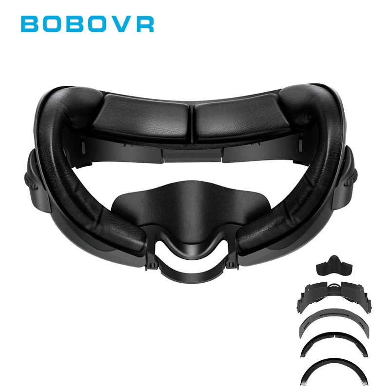 BOBOVR F3 Interfaz facial compatible con Quest 3 Cubierta facial de enfriamiento Protector de nariz de Lycra suave FOV ajustable