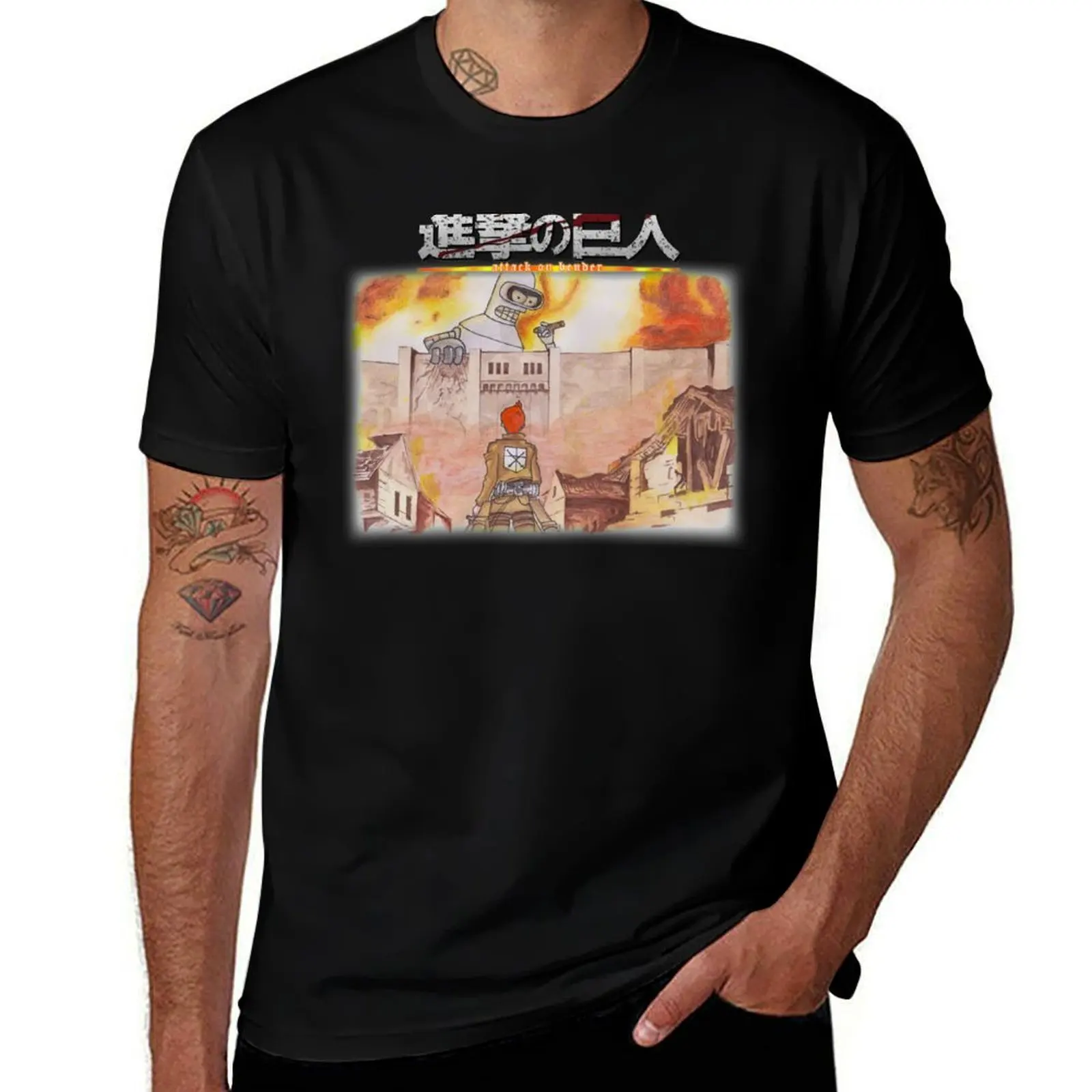 Attack On Bender T-Shirt Casual Breathable Short Sleeve Top