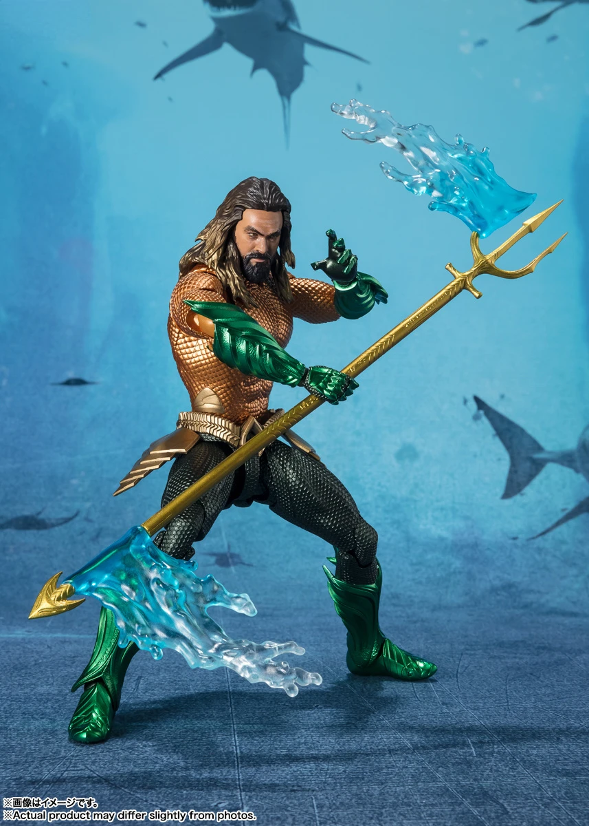 In Stock 100% Original BANDAI S.H.Figuarts Arthur Curry Aquaman2 Anime Action Figure Collectible Model Decoration Adult Gift