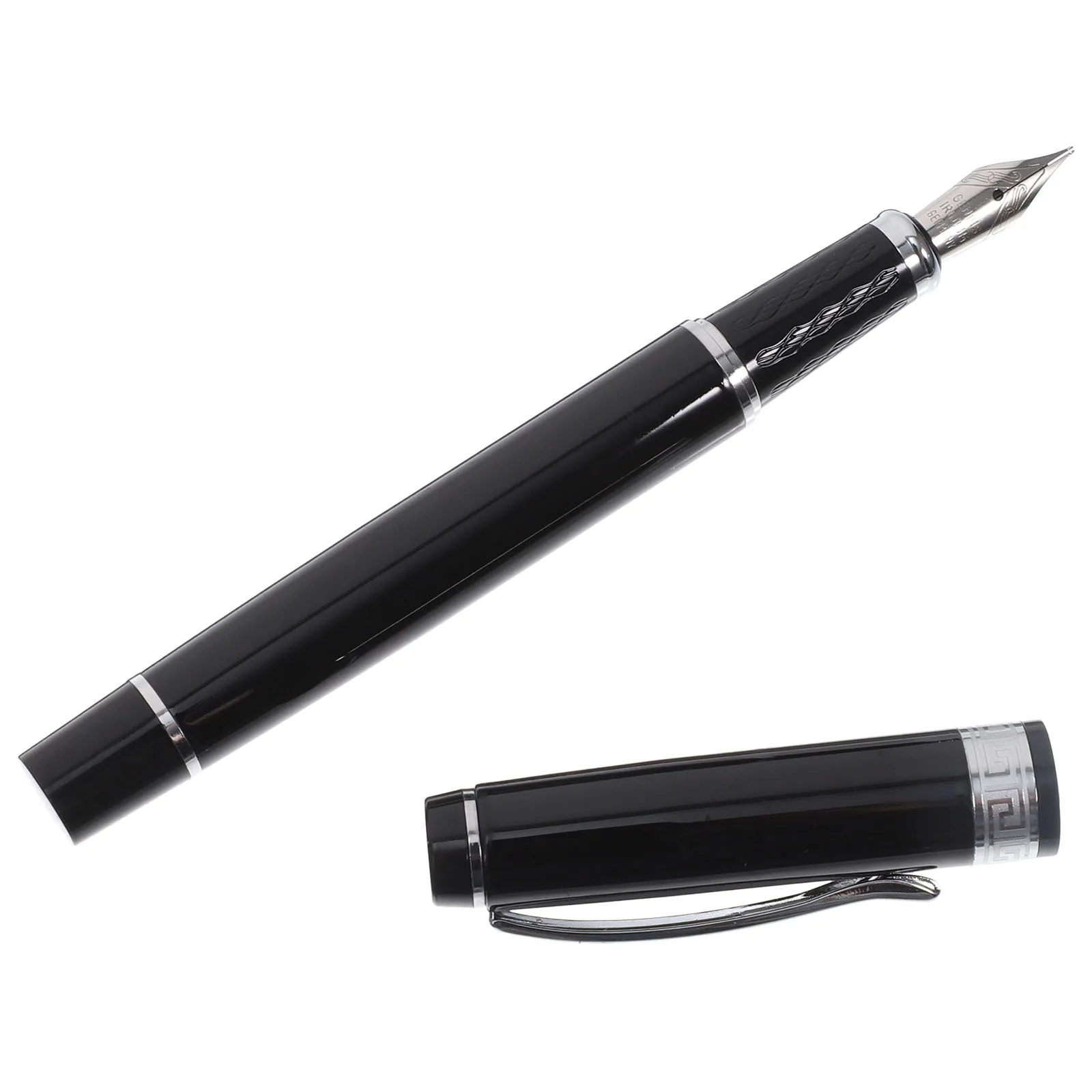 Student Fountain Pen Refillable Ink Calligraphy Practice Pen Portable Metal Office Writing Stationery Office Stationery