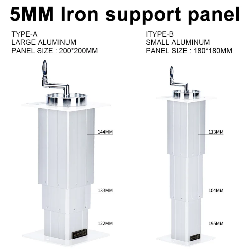 Mesa elevadora eléctrica Tatami, soporte máximo de 100kg, 260-555mm, 305-705mm, 355-810mm, para ajuste Manual de altura