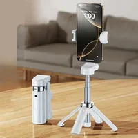 Mini Tripod Selfie Stick with Wireless Remote, Compatible with Smartphones for Vlogging & Photography