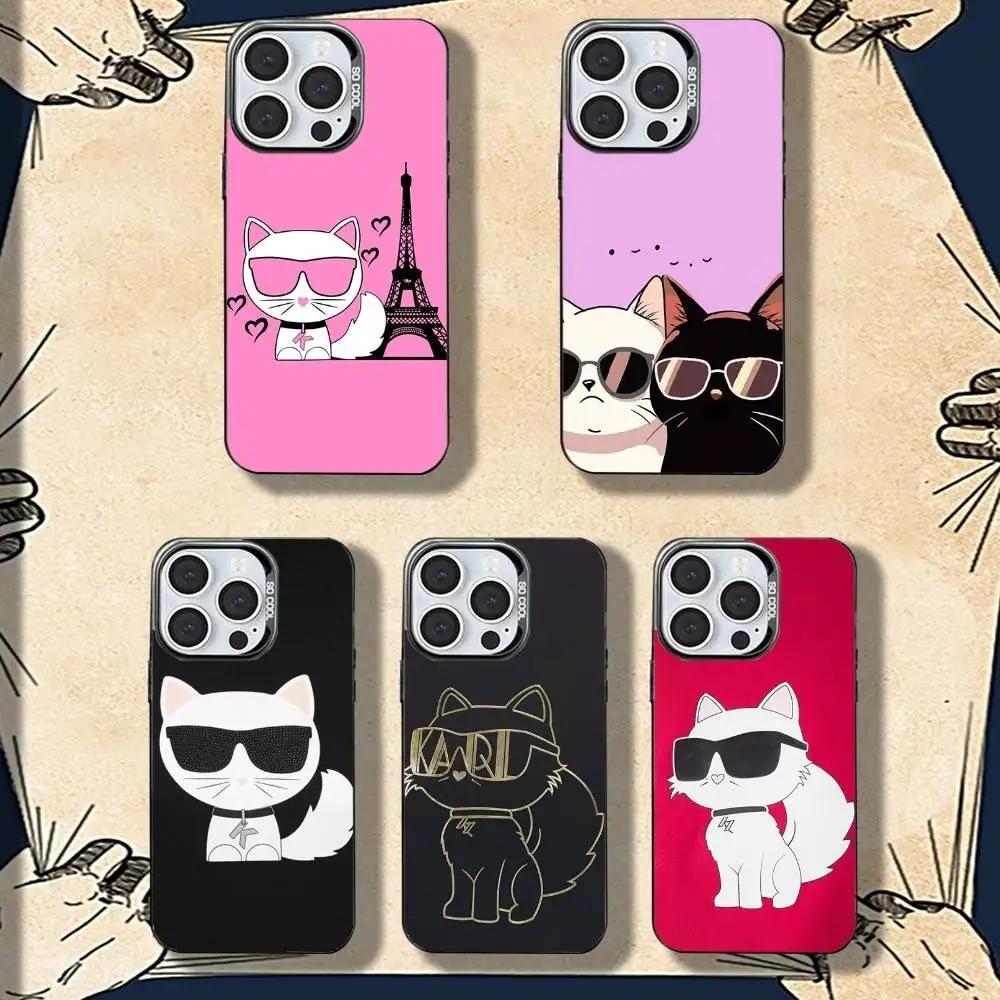 

Cool Fashion Cat Phone Case For iPhone 16,15,14,13,12,11,8,7,Pro,Max,Plus,Mini,XS,SE Shockproof Matte Cover