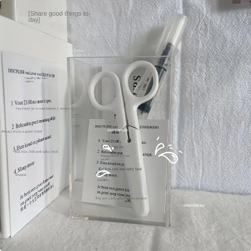 Mini White Scissors, Portable Stainless Steel Blade Paper Cutter, Handmade Stationery, Gift For Office School