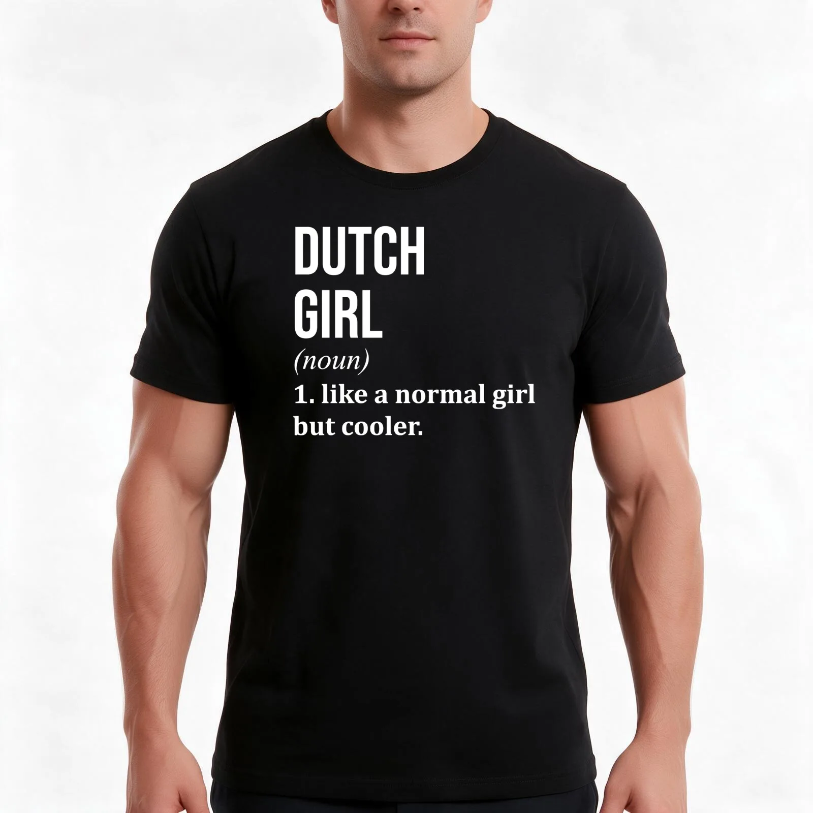 Dutch Girl Definition The Netherlands for Women T-Shirt Summer Casual Cotton Tee Oversized Streetwear Tops Unisex Men Women