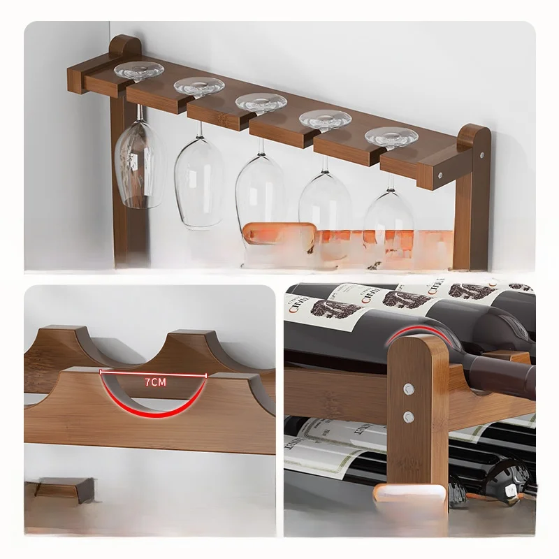 Estante para Botellas de Vino Simple para el ar, Exhibidor de Vino Tinto de Múltiples Botellas, Decoración de Escritorio, ...