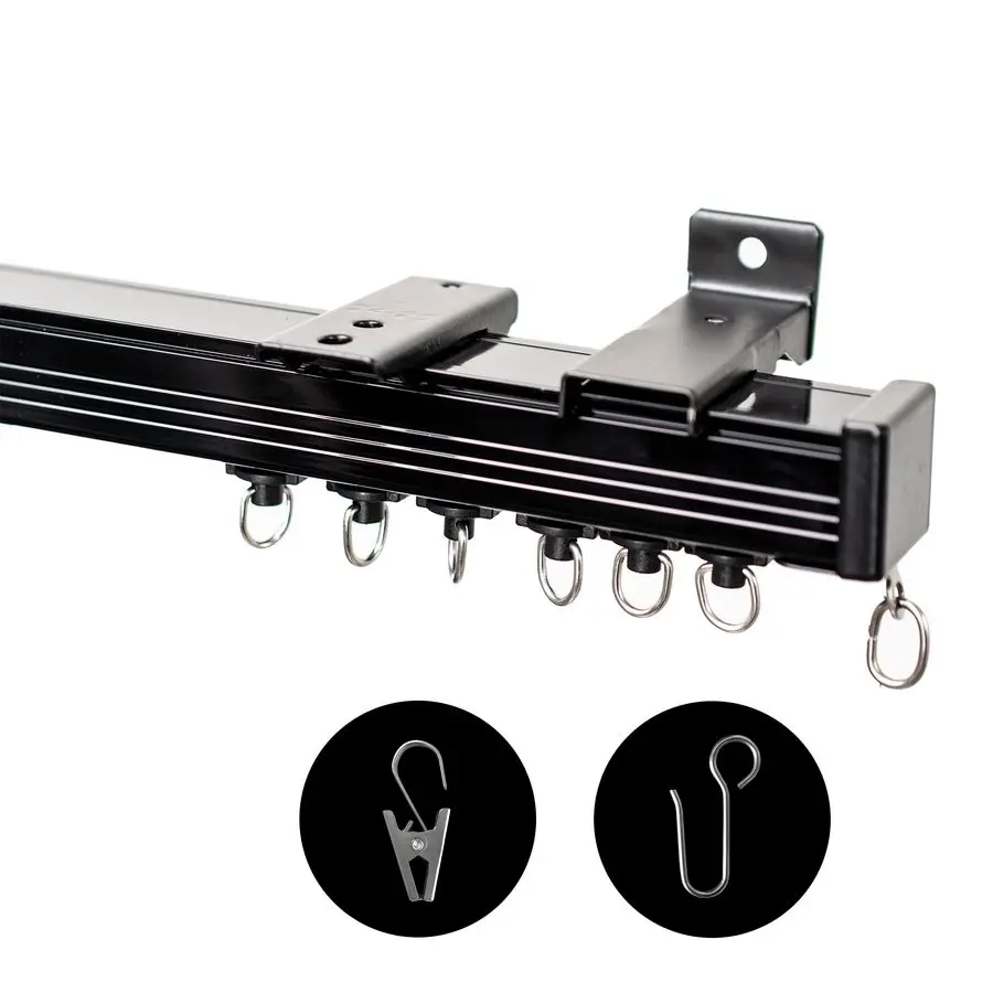 

Потолочный карниз для штор, потолочно-настенный карниз-перегородка для комнаты, сверхпрочный потолочный карниз для штор, потолочный карниз для автодомов