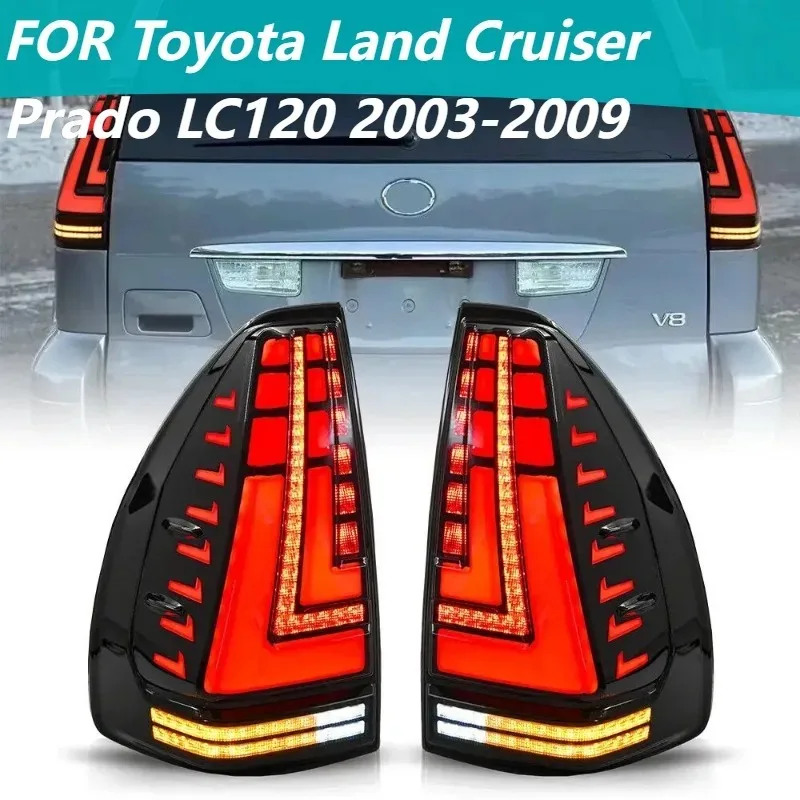 

1 пара светодиодных стоп-сигналов для Toyota Land Cruiser Prado LC120 2003-2009, задние фонари Plug and Play