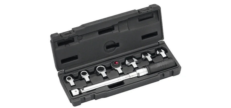 Interchangeable Torque Wrench Set 8 Pcs Insert Flexible Head Torque Wrench Hand Tools Set