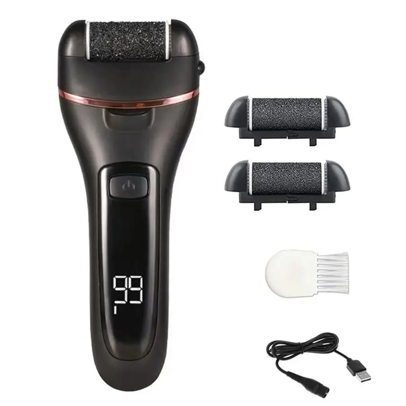 

A05G-Electric Foot Callus Remover For Feet With Grinding Heads Rechargeable Foot Scraper Pedicure Machine Callus Remover B