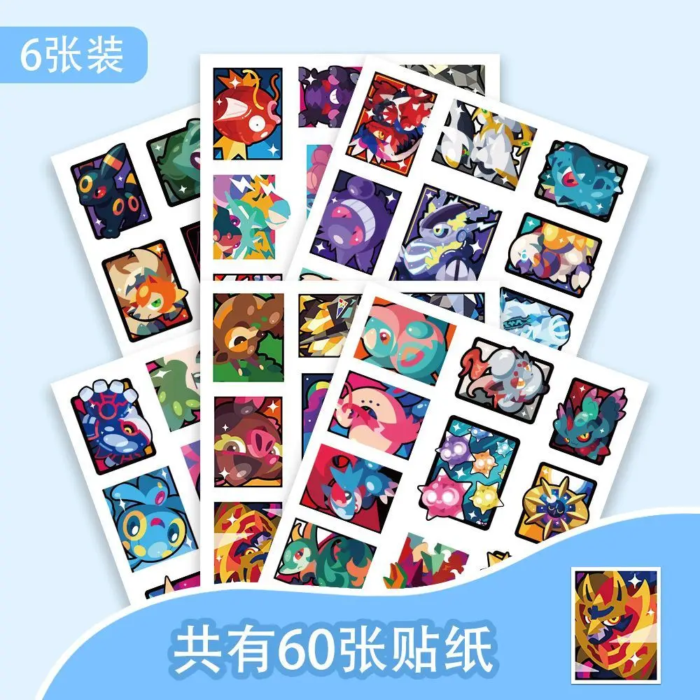 180 Pokémon-Farbblockaufkleber, niedliche Pokémon-Haustiere, kleine Kreaturen, kreative Dekoration zum Selbermachen, exquisites Geschenk für Kinderzimmer – Detail 4