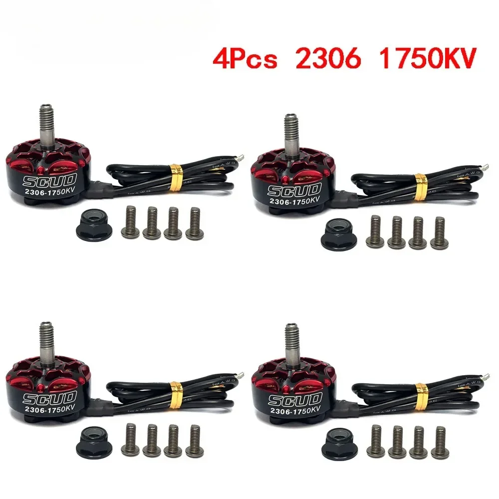 

YSIDO SCUD 2207 1850KV 2550KV 2306 1750KV 2500KV 3-6S Motor sin escobillas para Drones Mark 4 FPV Racing Freestyle 5 pulgadas 6