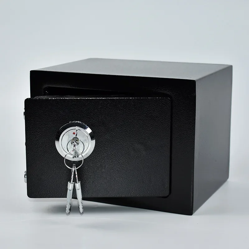 T17 Home Office Small Key Lock All Steel Anti-theft and Anti-skid Safe Deposit Box Storage Box Into The Wall