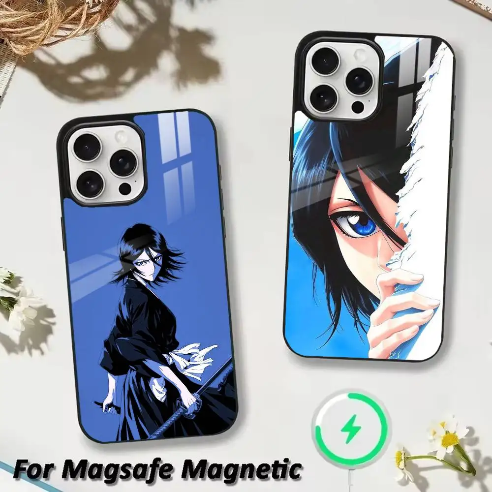 B-BLEACH-S R-Rukia Kuchiki-S Phone Case For iPhone 17,16,15,14,13,12,Plus,Pro,Max For Magsafe Magnetic Wireless Charge