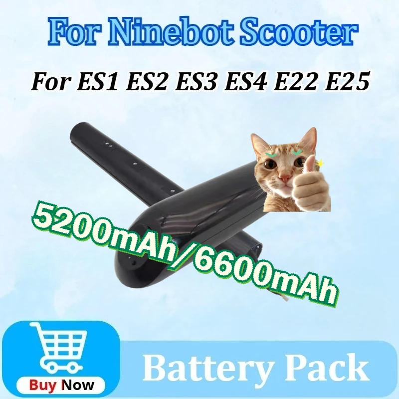 

New 36V 5200mAh/6600mAh for Ninebot Scooter ES1 ES2 ES3 ES4 E22 E25 Electric Scooter Internal Built in Battery External Battery