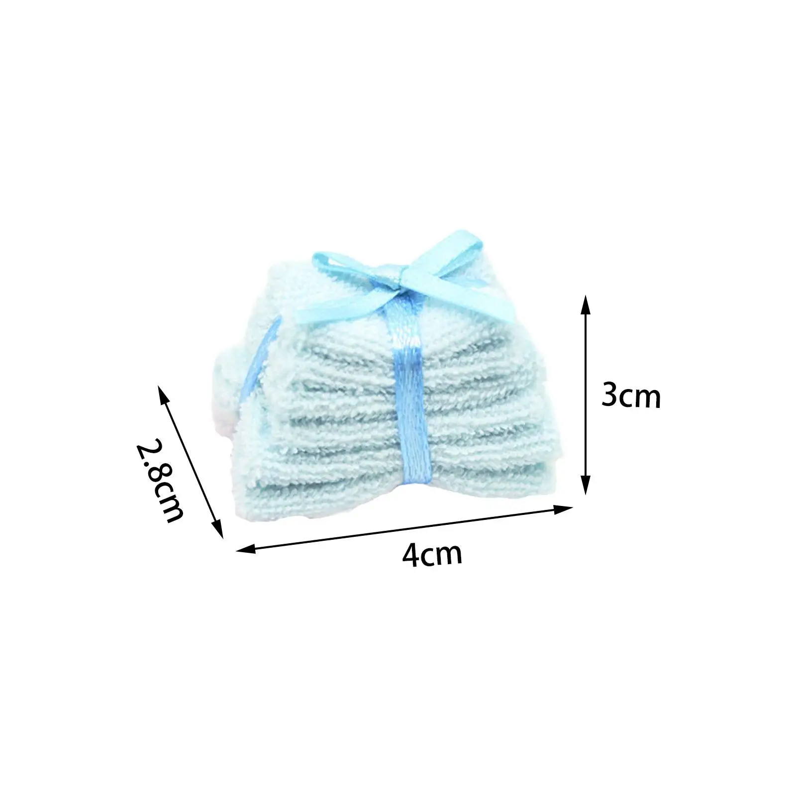 ผ้าขนหนูจำลองแบบจิ๋วสำหรับบ้านตุ๊กตา ชุดของเล่นตกแต่งบ้านตุ๊กตา สำหรับตุ๊กตา BJD ขนาด 1/6 1/12