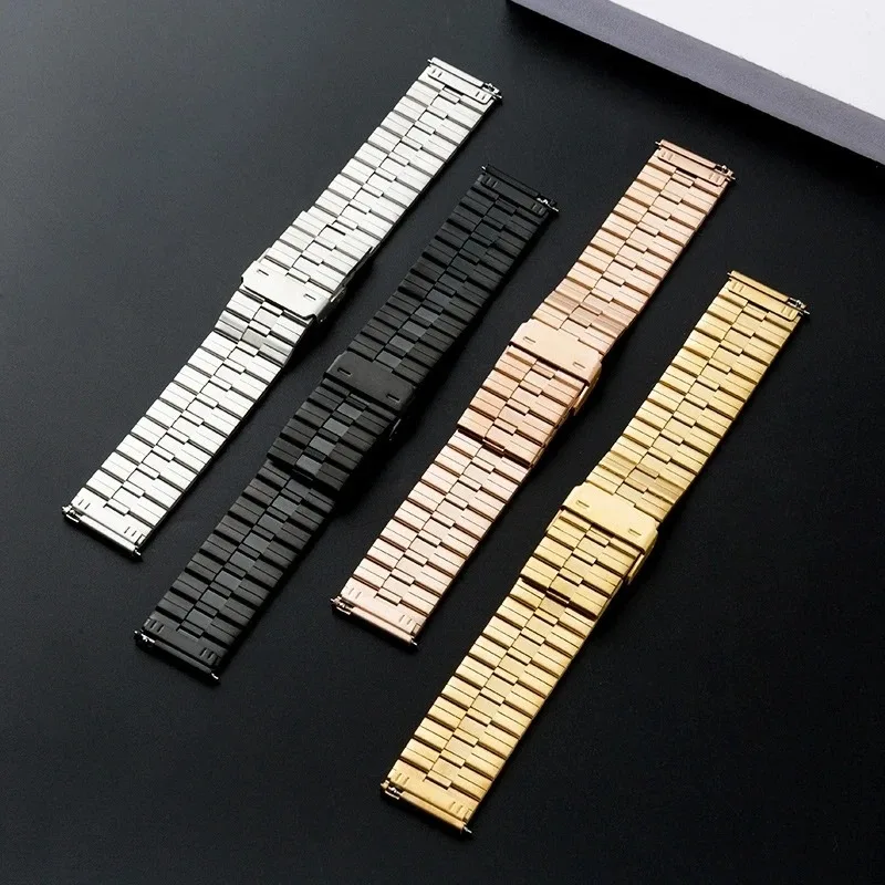 20 mm 22 mm Metallarmband für Samsung Galaxy Watch 7/6/5/4 40 mm 44 mm 4 6 klassisches Edelstahlband Armband Huawei GT4 GT3 GT2E