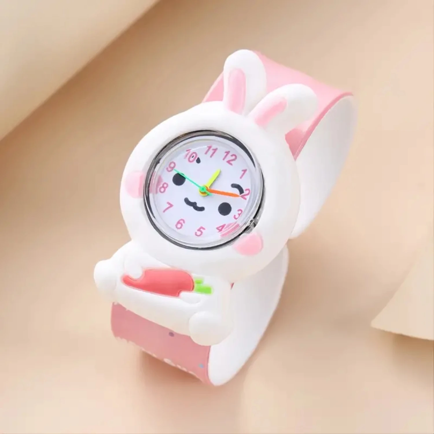 High-quality rabbit-shaped silicone watch design to make your child stand out in the crowd. Lightweight and comfortable for acti