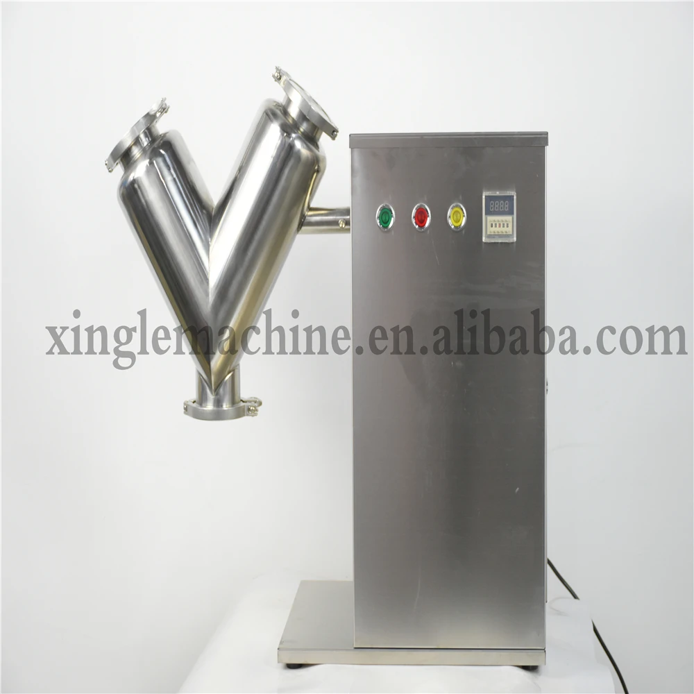 VH-2 Small laboratory home use automatic pharmaceutic powder mixer Blender v shape mixer protein powder mixing machine