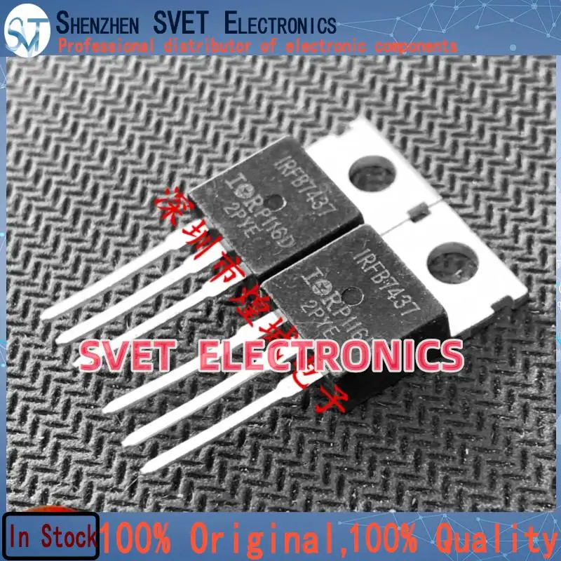 10PCS-50PCS  IRFB7437  TO-220 40V 195A    Original In Stock Fast shipping