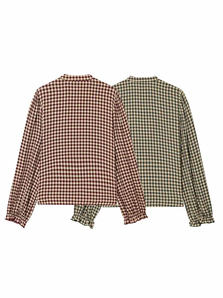 HH Vrouw Vroege Lente Mode Lange Mouwen Single Breasted Gestapeld Kant Decoratie Zoet Shirt Vrouwelijke Casual Veelzijdige Tops