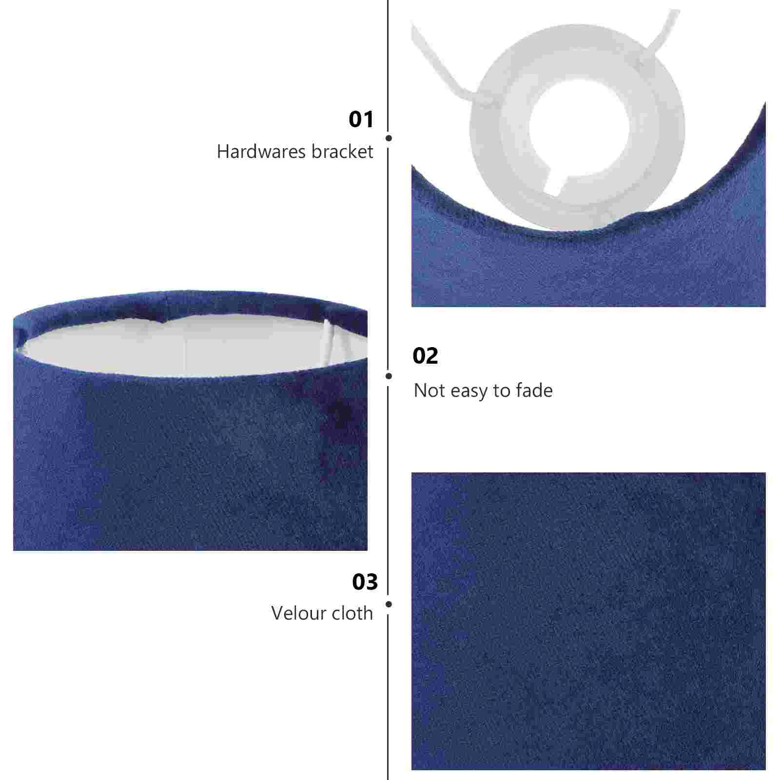 Velvet Lampshade Rechargeable Light Bulb Bedroom Cover Ceiling Table Cloth Office Home