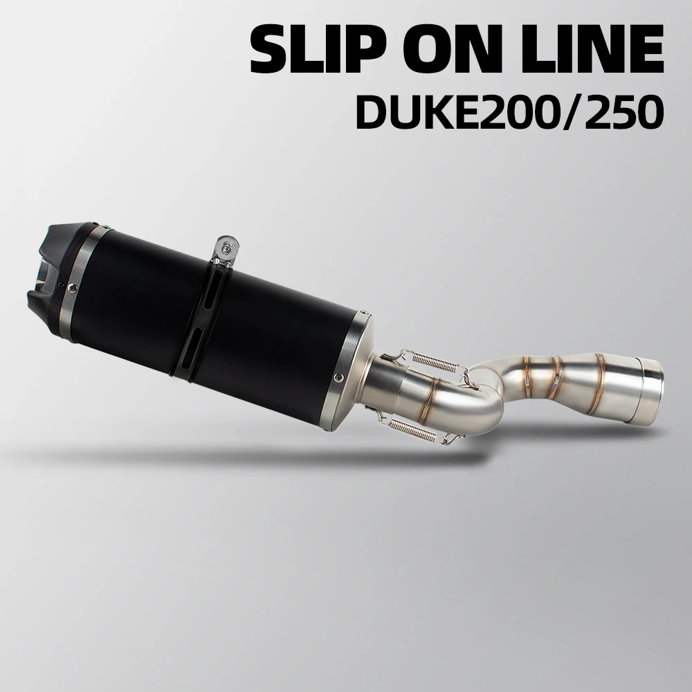 

Motorcycle Exhaust Kit Streetbike Tail pipe Muffler Slip on Line For Duke200 Duke250 Duke390 RC250 RC390 With DB Killer