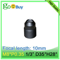 M8*P0.35 focal length 10mm facial recognition lens 35 degree for 1/3\