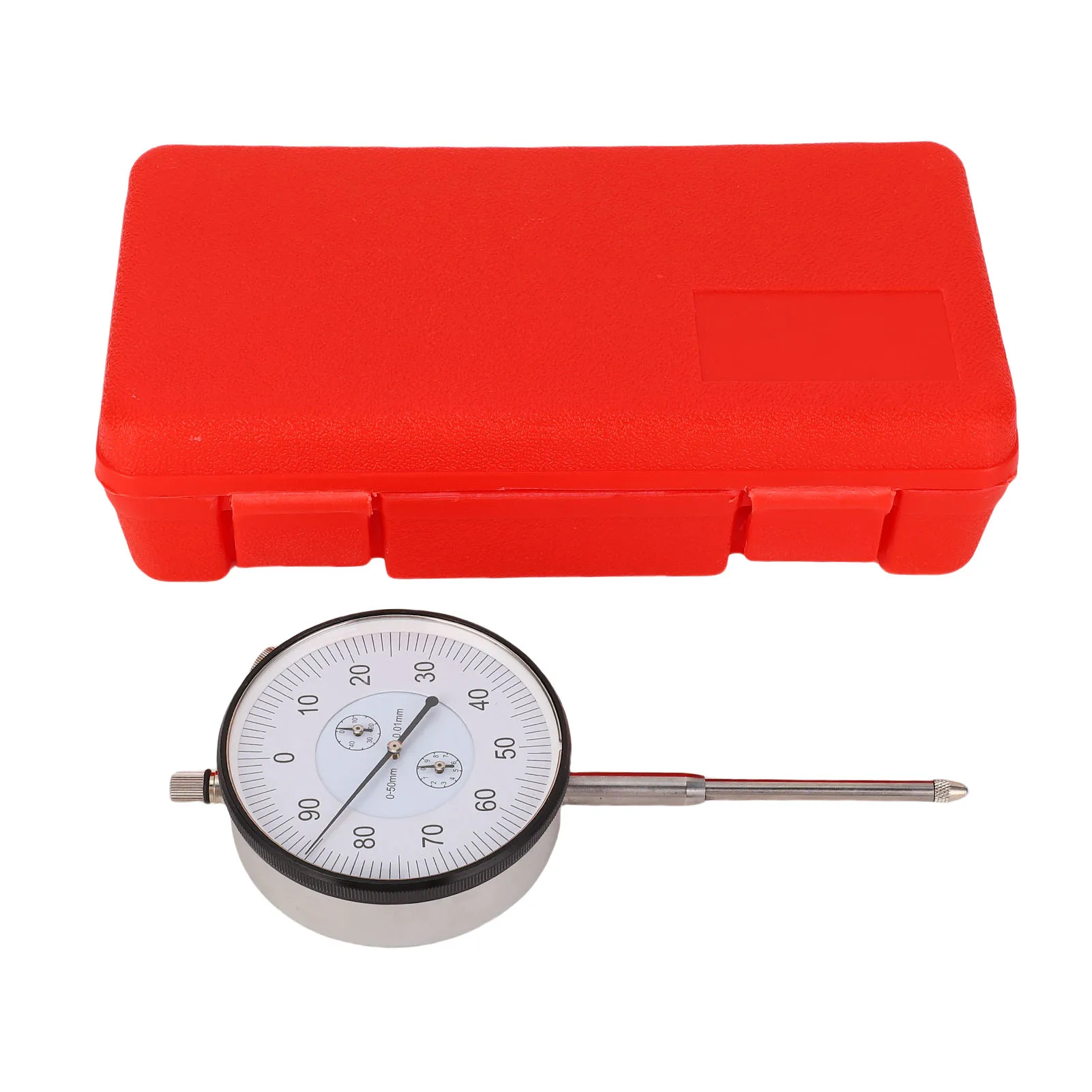 

0.01mm Dial Indicator 0-50mm Range Shockproof Mechanical Dial Gage for Precise Machining