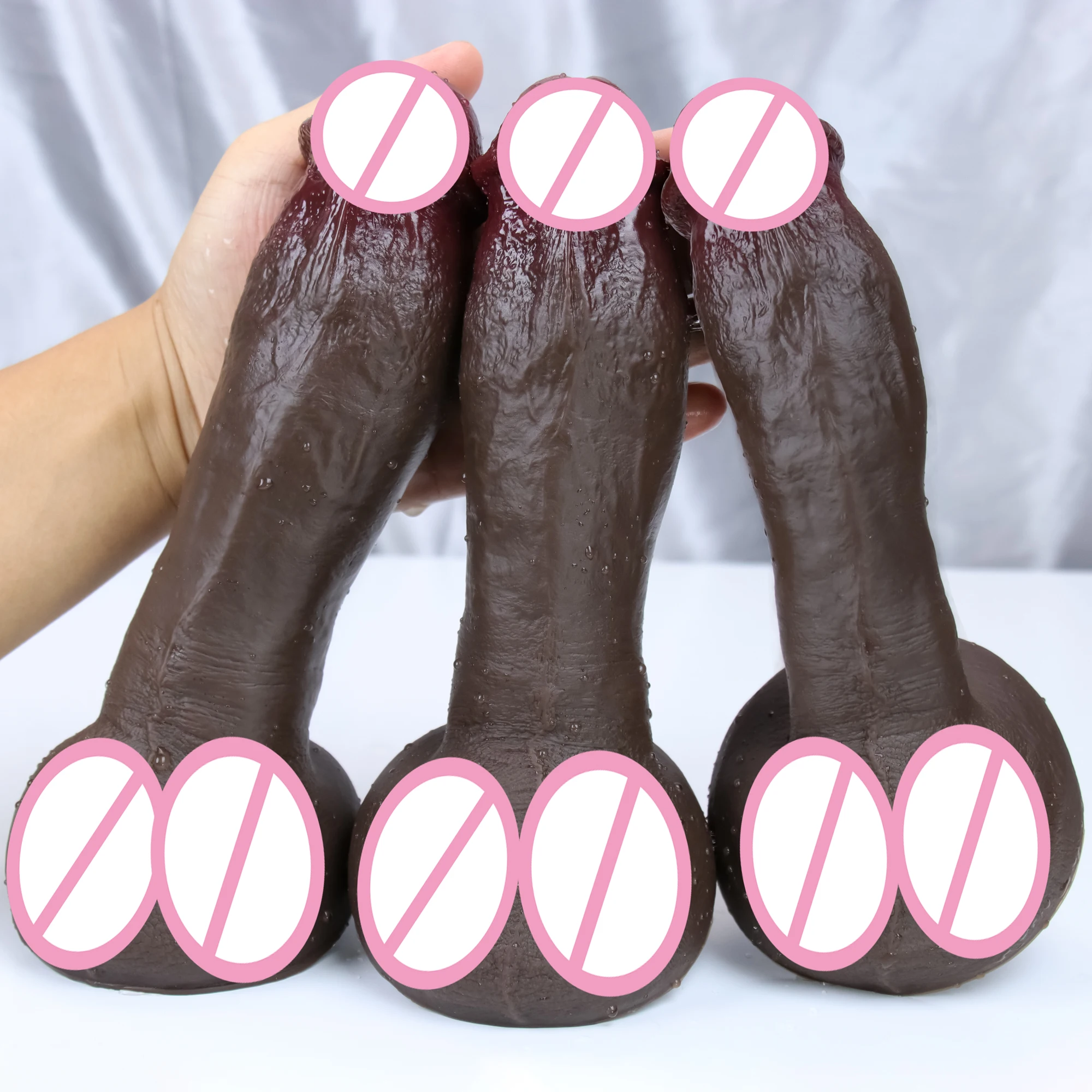 الجلد دسار الجنس لعب واقعية الديك الاستمناء الاختراق الشرج قضبان اصطناعية ديك الكبار لعبة الجنس للنساء مثلي الجنس #4