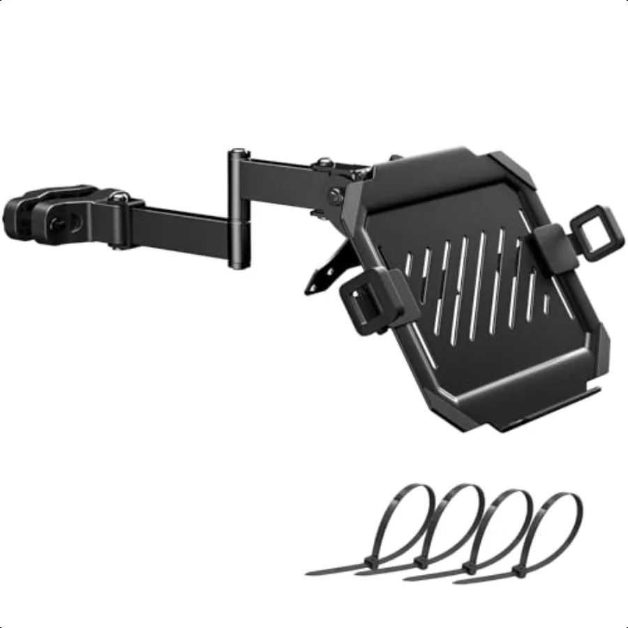 

PUTORSEN Laptop Pole Mount Tray Universal Full Motion Arm Holder with Removable 75mm 100mm VESA Plate Fits 1218 Inch Black