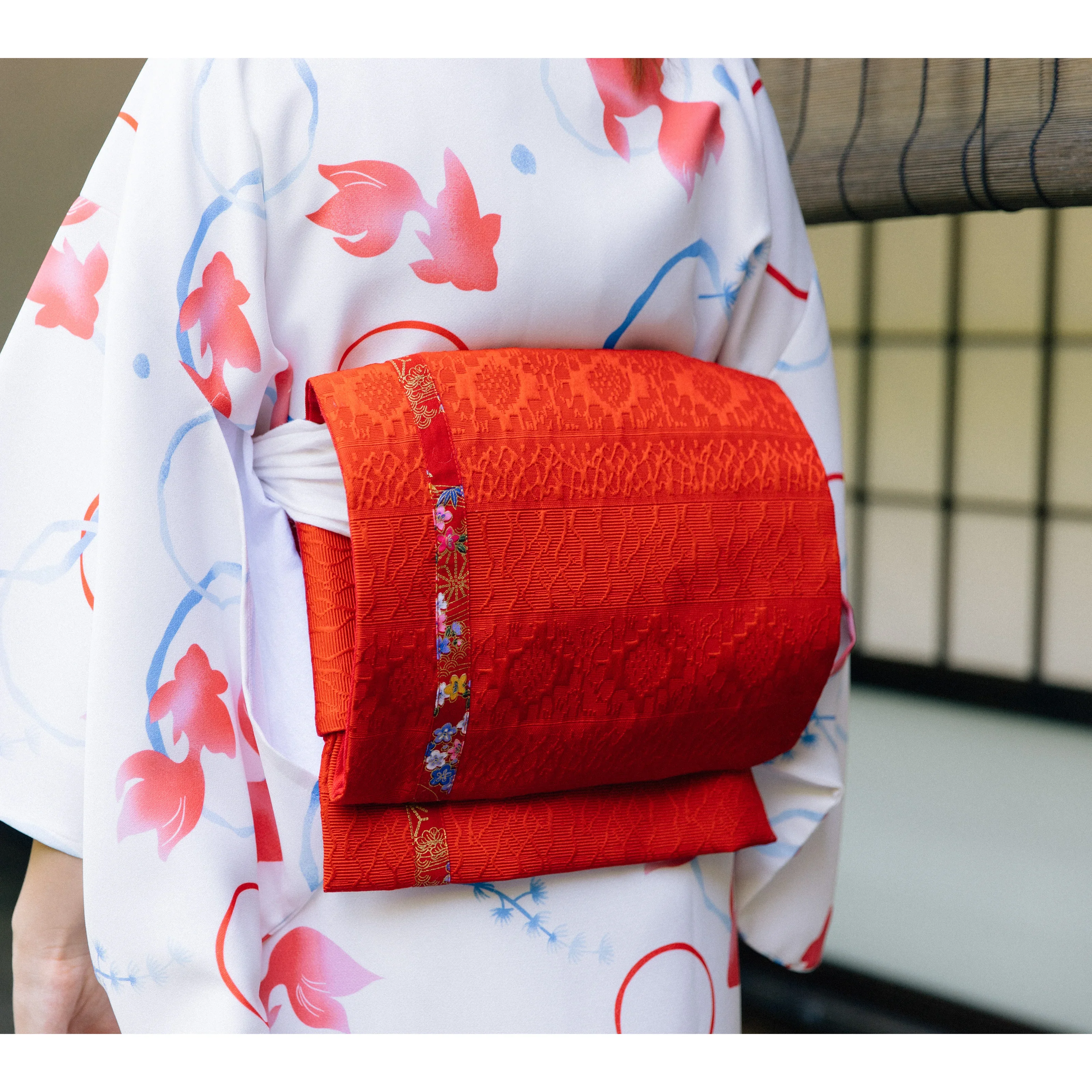 Stile giapponese Kimono da donna Kimono Obi Tradizionale accessorio Yukata Stereotipi Cintura a forma di tamburo