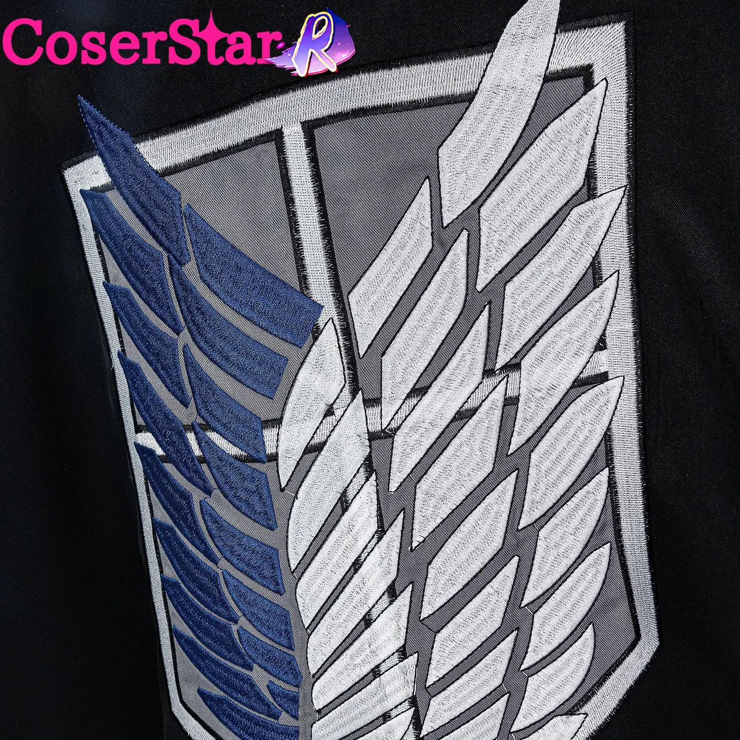CoserStar-R Attack on Titan Shingeki no Kyojin Survey Corps Levi Rival Ackerman Cosplay Costume Role Play Comic Con Wigs