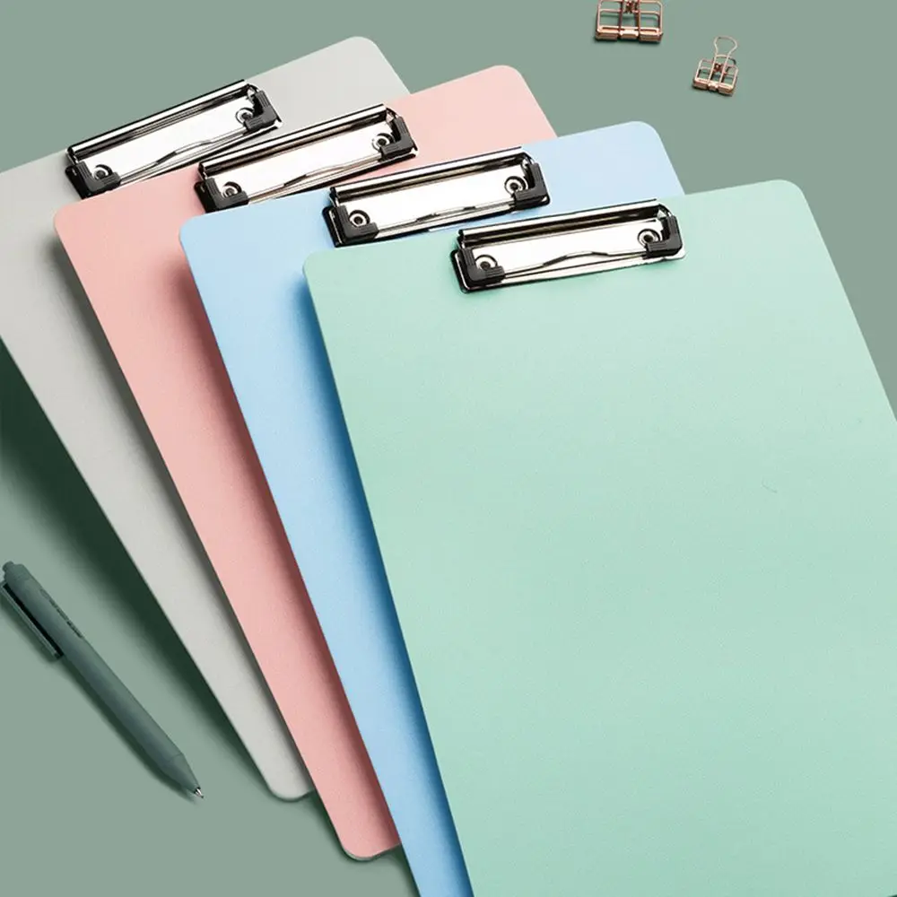 

Clip Board School Office Stationery Supplies with Low Profile Clip Plastic Clipboard File Folder Splint Memo Clip Writing Pad