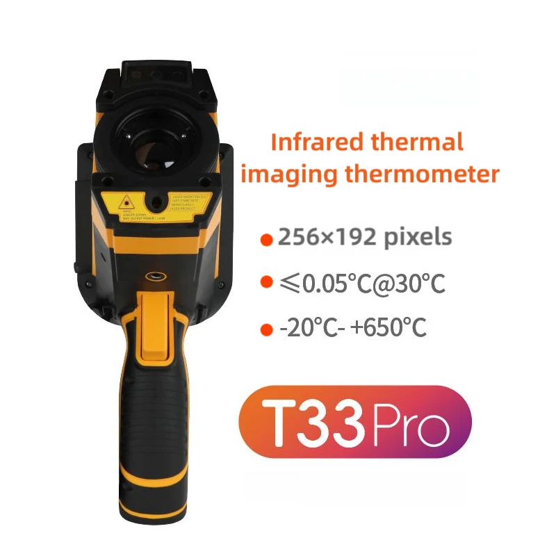 T33 Pro Portable Infrared Thermal Imager 640x480 Display  Sensitivity Accurate Temperature Measurements Industrial 16 Color