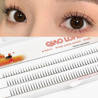 Natural Lashes 120 Clusters V-Shaped Lower Eyelashes 5/6/7mm Natural Lower Under Eyelash Easy Grafting Makeup Extension Tools