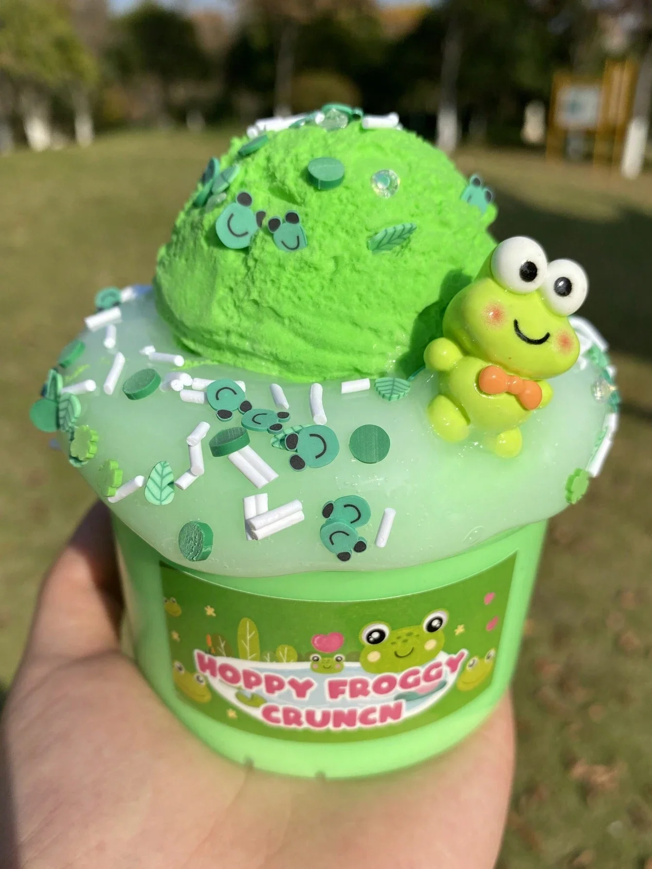 ชุดทำสไลม์รูปกบไอศกรีม 1 ชุด ขนาด 270 มล. ประกอบด้วยแม่พิมพ์ไอศกรีม วัสดุทำดินปั้น DIY เพื่อความสนุกสนาน บรรจุภัณฑ์ปิดผนึกสำหรับใช้ซ้ำได้ ช่วยผ่อนคลาย