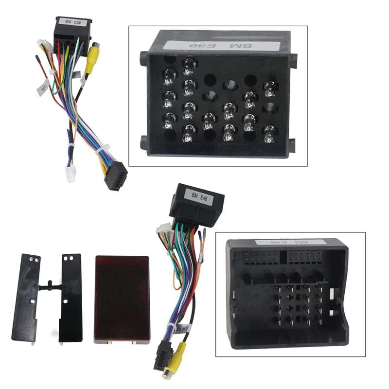 For BMW 5 Series E38 E39 E53 X5 Car Radio Multimedia Navigation Fascia Frame Adapter Canbus Box Decoder Dash Fitting Panel Kit view 4