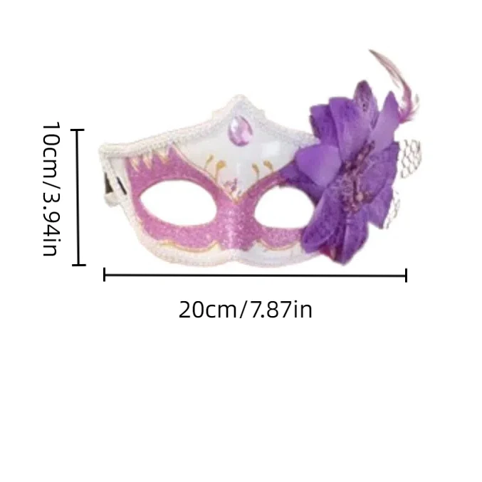 Halbe Gesichtsmaske Halbe Gesichtsmaske Maskerade Cosplay Maske Blumige Blumenmaske Die Phantom Dancer Maske Foto Requisite Halloween Masken