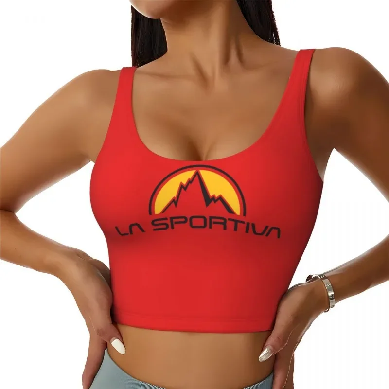 Sujetador deportivo La Sportiva para mujer, deportes al aire libre, alta intensidad, gimnasio, Fitness, Yoga, Top corto suelto, camiseta sin mangas cómoda