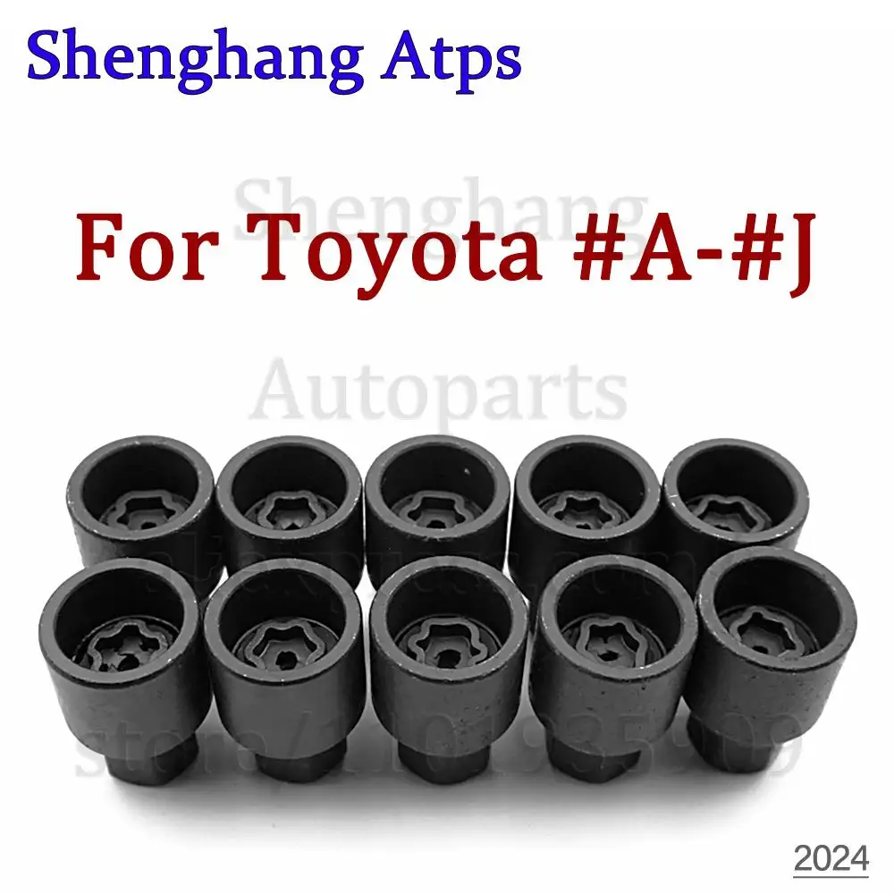 1Pcs #A - #J For TOYOTA Car Tire Anti-Theft Screw Removal Tool Socket Wrench Disassembly Tool Key Sleeve Repair Kit