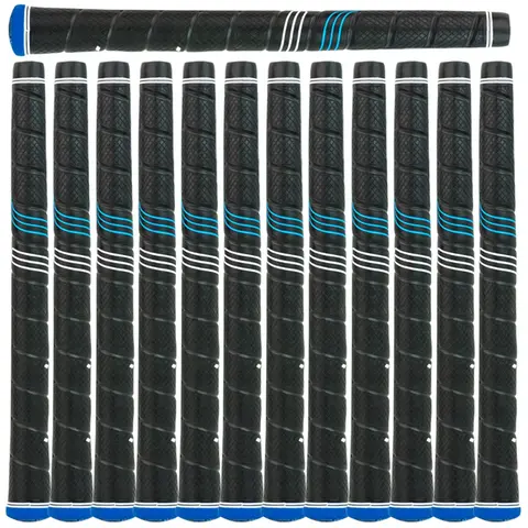 골프 그립 5/13pcs 점보 블루 랩 레드 프로 고무 5/13pcs 표준/중형/점보 골프 그립 아이언/페어웨이 골프 클럽 그립