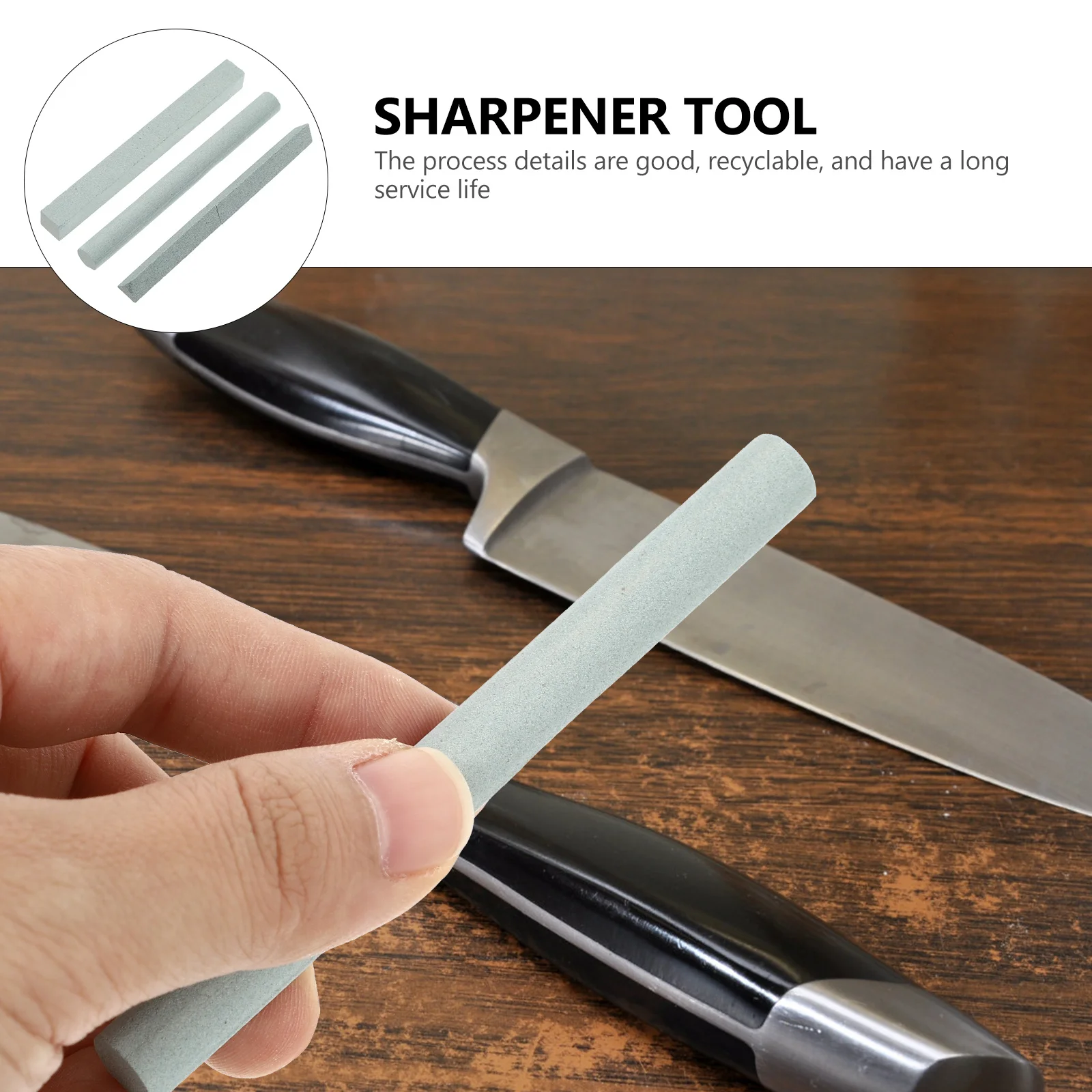 

3pcs Different Shapes Grinding Stoneshousehold Sharpening Tool Durable Whetstone Set For Handmade Knives Woodworking Sharpener