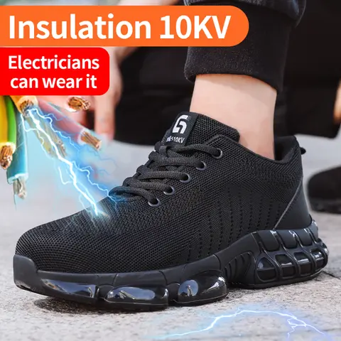 남성용 안전 신발 Anti Smashing Anti Piercing Insulation 10KV 내마모성 통기성 전기 작업 보호 신발 Best5 남성용 안전 신발 Anti Smashing Anti Piercing Insulation 10KV 내마모성 통기성 전기 작업 보호 신발 Best5