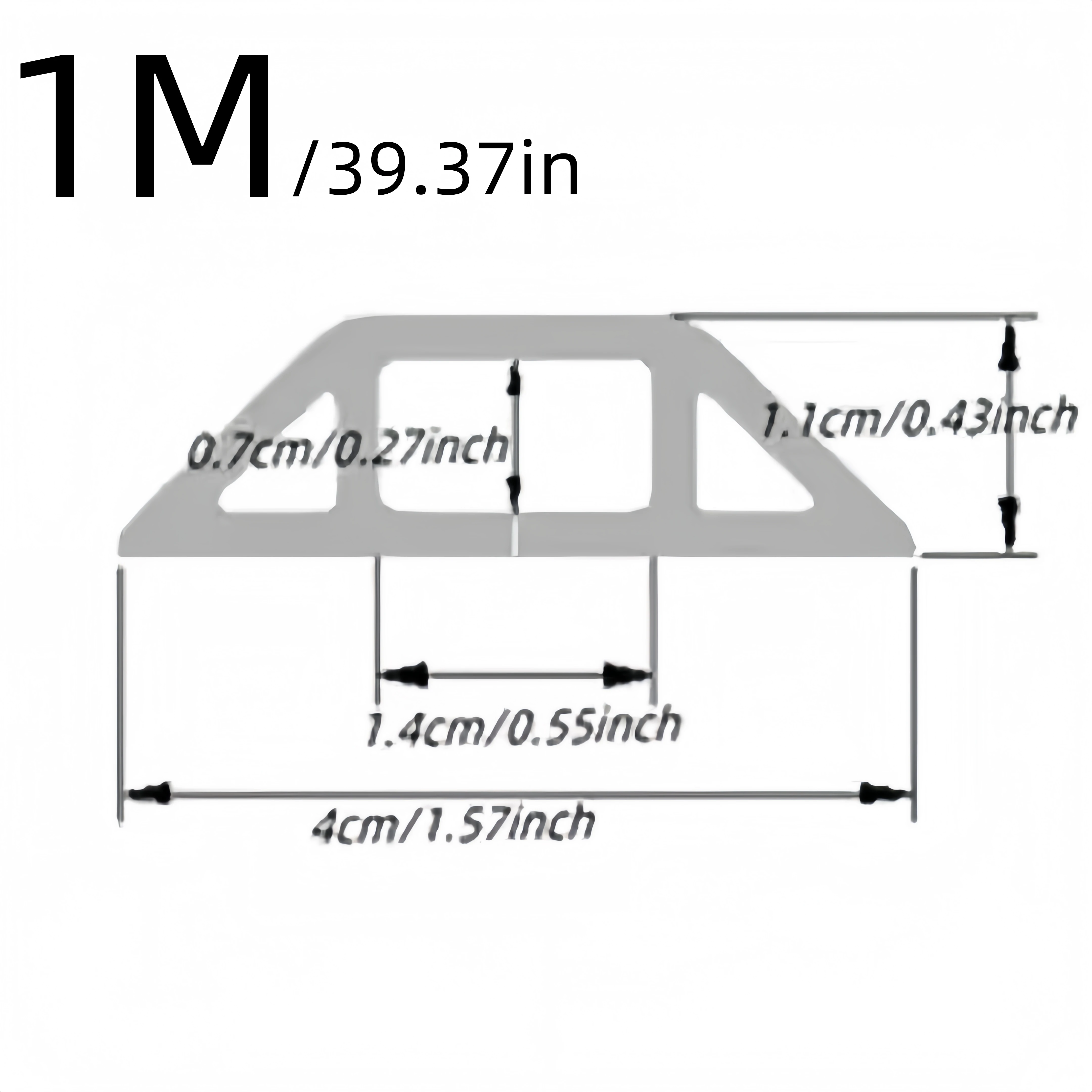 1Pc 1M/39.37in Pvc Floor Wire Cover Self-adhesive Power Cable Protector Electric Wire Duct Slot Cable Sleeves Hider Covers